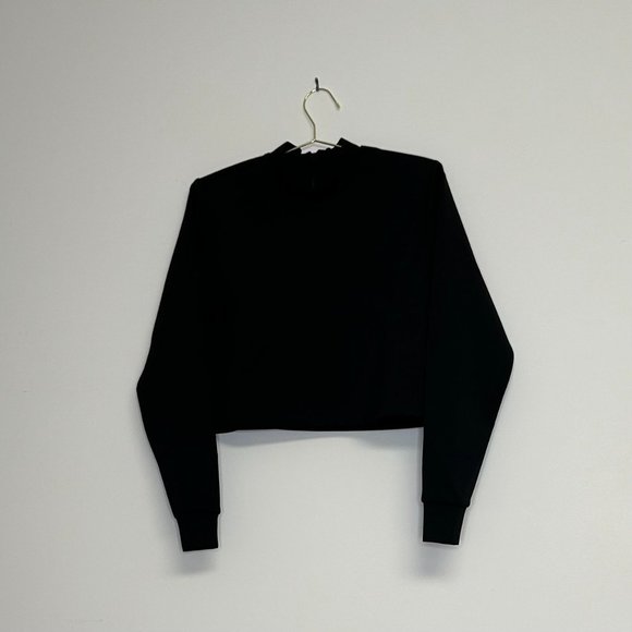 Good American WOMENS Cropped Scuba Sweatshirt Sz. M *NWT - Picture 4 of 4